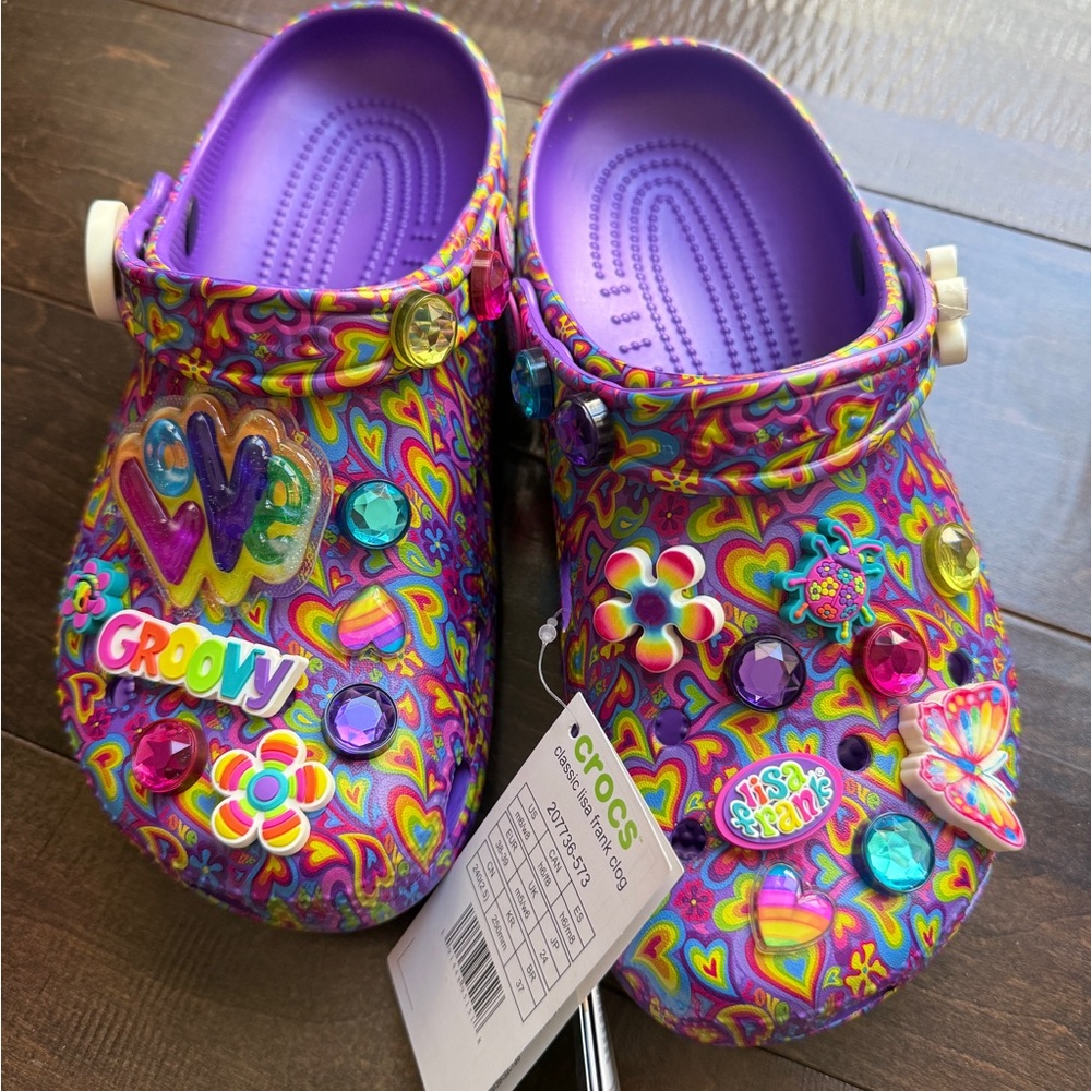 BNIB Lisa Frank CROCS *Sold Out* W8/M6